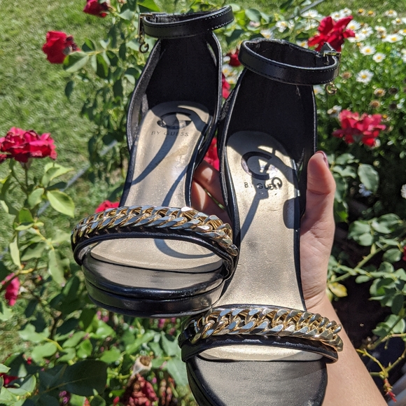 ✨GUESS Y2K Luxury Chain and Ankle Charm Heels✨ - Picture 2 of 8